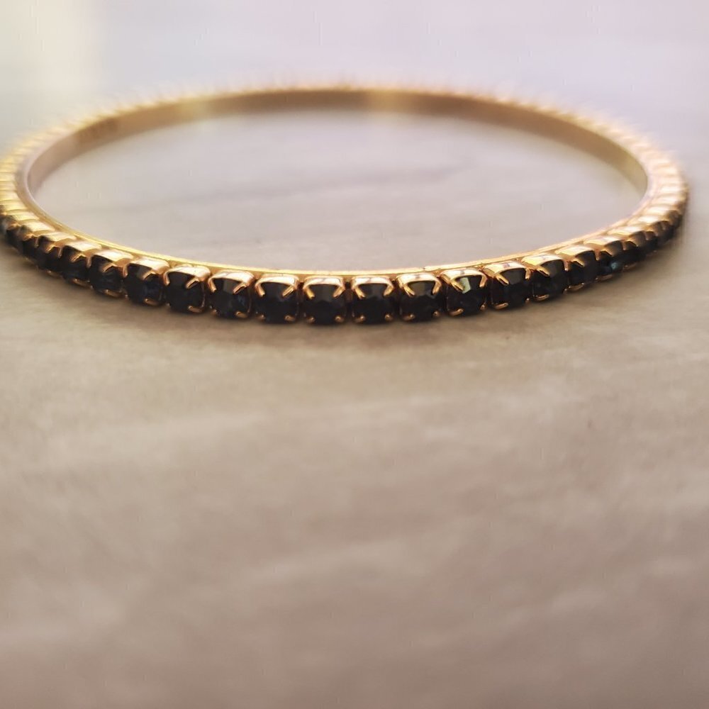 ✨ J.Crew Rhinestone Crystal Pave Bangle Bracelet ✨ - Picture 6 of 10